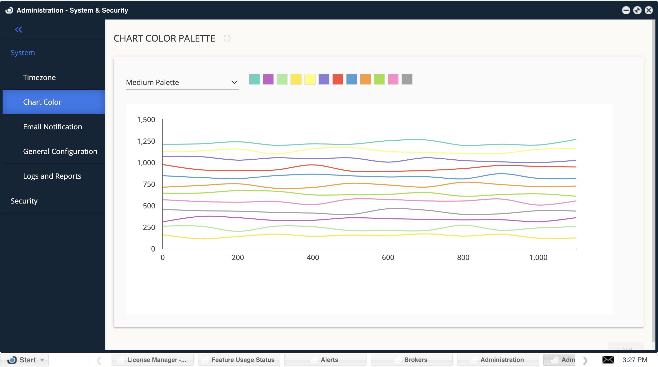 Administration- System&Security Chart Color