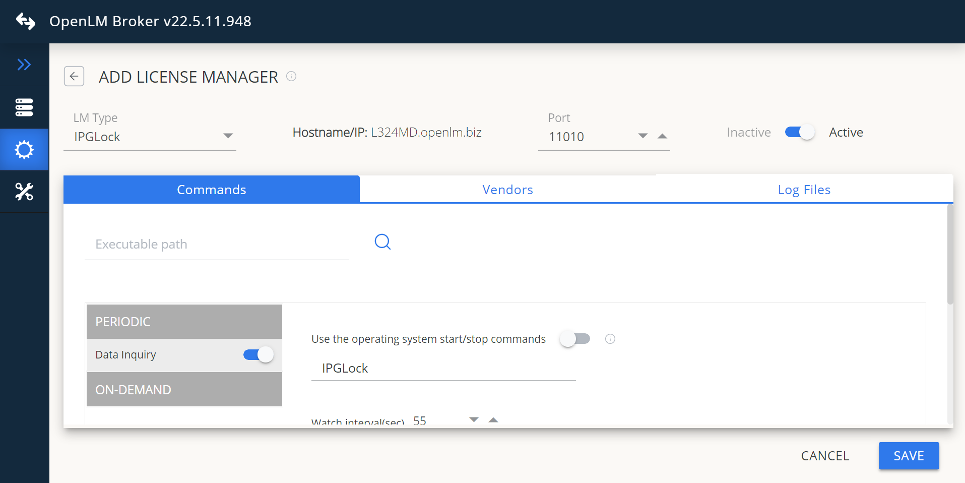 Go to the Vendors tab -&gt; Add Vendor, enter IPGLock, and click Continue. IMAGE 106