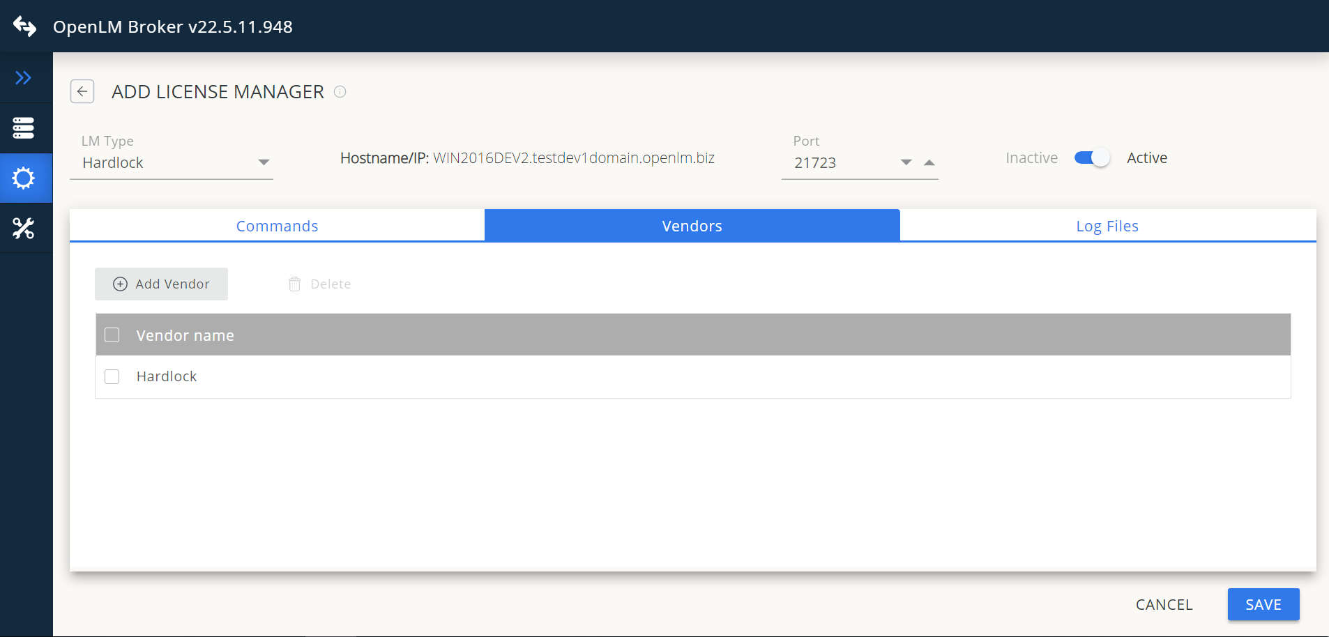 In Log Files, click Add Log File, browse to the .log file, and click Open.