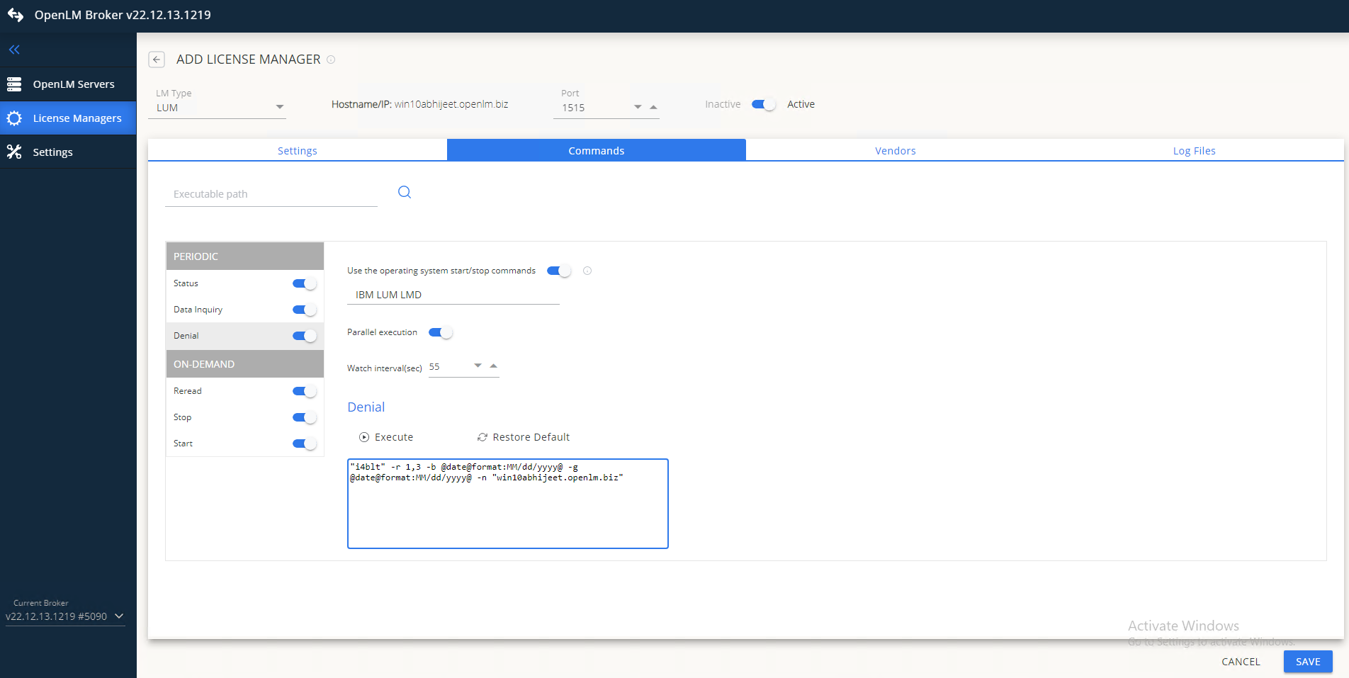 Configure OpenLM Platform