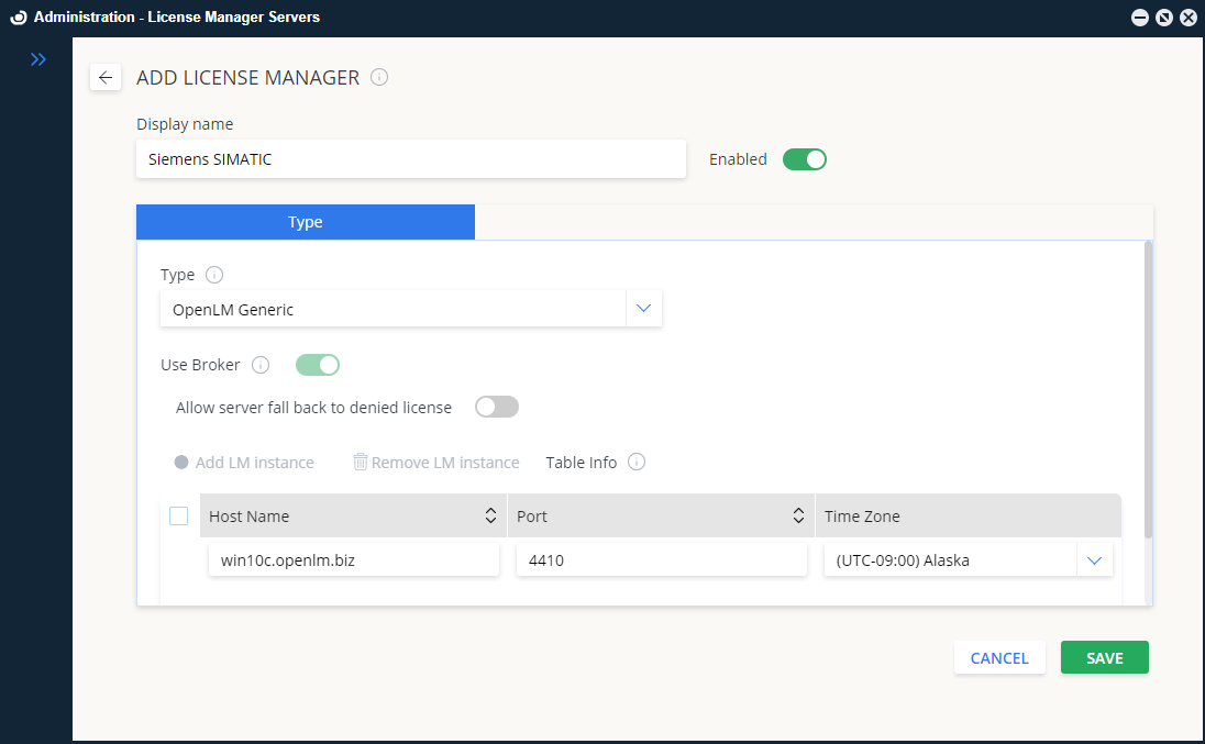 Manual Siemens SIMATIC license manager configuration