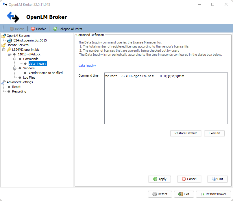 Broker log file configuration