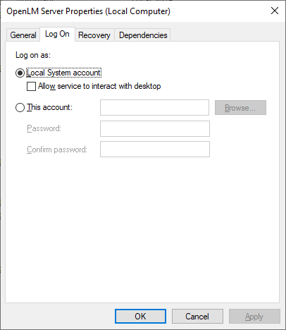 Connection To Sql Server Database Failed Ts Db001 Kb Openlm Software License Management